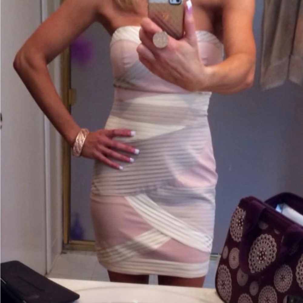 Gianni Bini Color-Block Mini Dress.